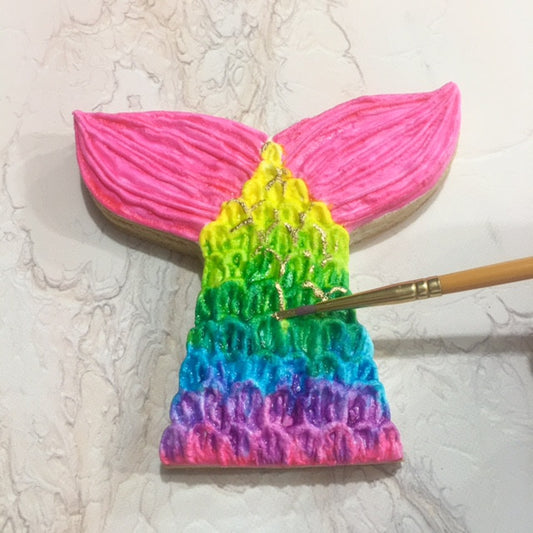 Rainbow Mermaid Tail Cookie