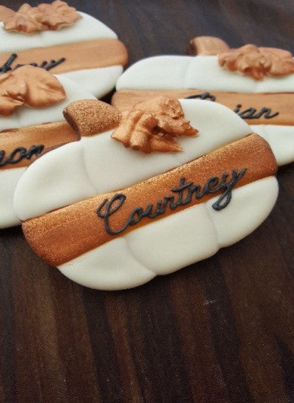 Thanksgiving Dinner Cookie Place Cards