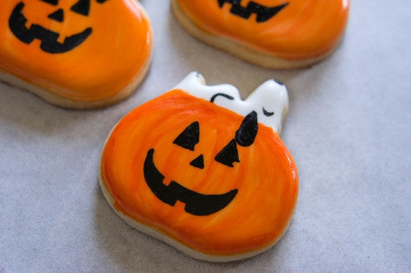 Halloween Pumpkin Snoopy Cookies