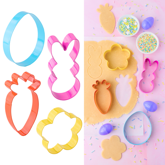 Colorful Spring Cookie Cutters - 4 Pack