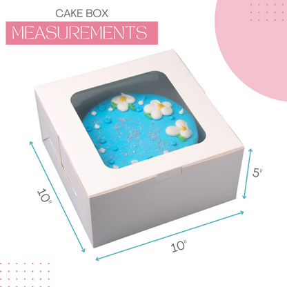 Cake Boxes 10x10x5 - 20 Pack