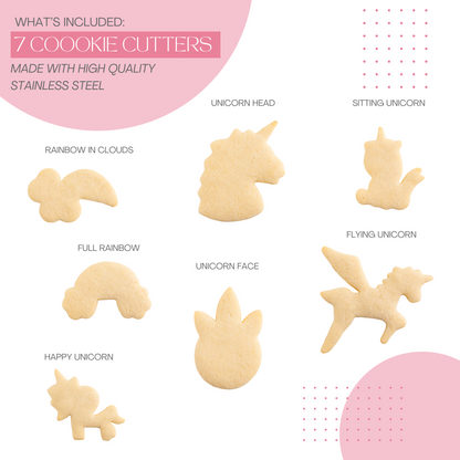 Unicorn Cookie Cutters - 7 Pack